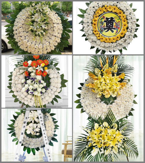 湖北荆门市京山县钱场镇深沟村花圈速递